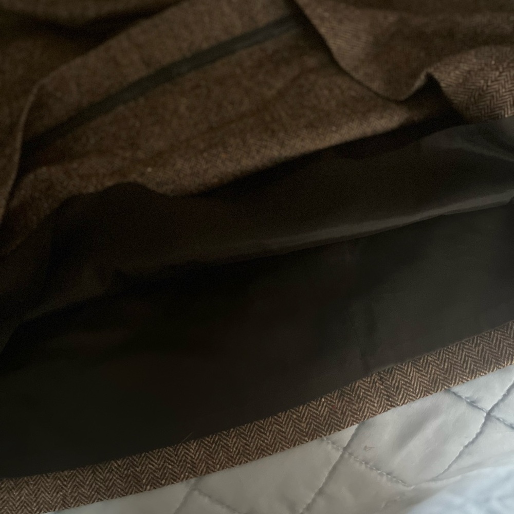 Pendleton Herringbone Wool Brown Lined Skirt. - image 4